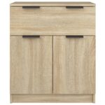 vidaXL Komoda dub sonoma 60x30x70 cm spracované drevo – Obrázok 5