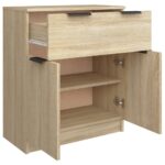 vidaXL Komoda dub sonoma 60x30x70 cm spracované drevo – Obrázok 7