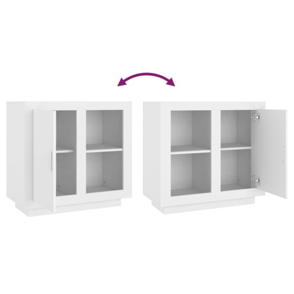 vidaXL Komoda biela 80x40x75 cm – Obrázok 8