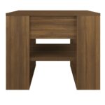 vidaXL Konferenčný stolík hnedý dub 55,5x55x45 cm spracované drevo – Obrázok 3