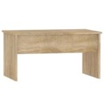 vidaXL Konferenčný stolík dub sonoma 80x50,5x41,5 cm spracované drevo – Obrázok 3