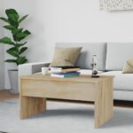 vidaXL Konferenčný stolík dub sonoma 80x50,5x41,5 cm spracované drevo – Obrázok 8