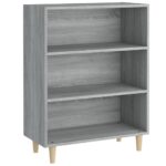 vidaXL Komoda sivý dub sonoma 69,5x32,5x90 cm spracované drevo – Obrázok 2