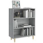 vidaXL Komoda sivý dub sonoma 69,5x32,5x90 cm spracované drevo – Obrázok 6