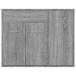 vidaXL Komoda sivý dub sonoma 88x30x70 cm spracované drevo – Obrázok 5