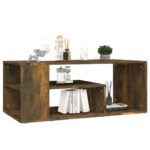 vidaXL Konferenčný stolík dymový dub 100x50x40 cm spracované drevo – Obrázok 5