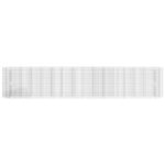 vidaXL Gabiónový vyvýšený záhon pozinkované železo 540x50x100 cm – Obrázok 4