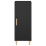 vidaXL Komoda čierna 34,5x34x90 cm spracované drevo – Obrázok 5