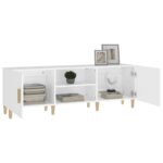 vidaXL TV stolík biely 150x30x50 cm spracované drevo – Obrázok 4