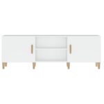 vidaXL TV stolík biely 150x30x50 cm spracované drevo – Obrázok 5