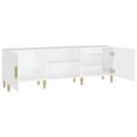 vidaXL TV stolík biely 150x30x50 cm spracované drevo – Obrázok 6