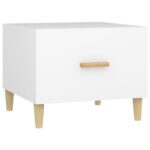 vidaXL Konferenčné stolíky 2 ks biele 50x50x40 cm kompozitné drevo – Obrázok 6