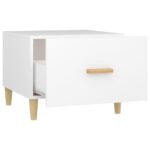 vidaXL Konferenčné stolíky 2 ks biele 50x50x40 cm kompozitné drevo – Obrázok 8