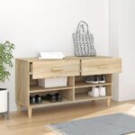 vidaXL Botník dub sonoma 102x35x55 cm spracované drevo – Obrázok 3