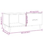 vidaXL Konferenčný stolík sivý sonoma 89,4x50x40 cm spracované drevo – Obrázok 12