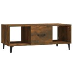 vidaXL Konferenčný stolík dymový dub 102x50x40 cm spracované drevo – Obrázok 2