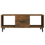 vidaXL Konferenčný stolík dymový dub 102x50x40 cm spracované drevo – Obrázok 5