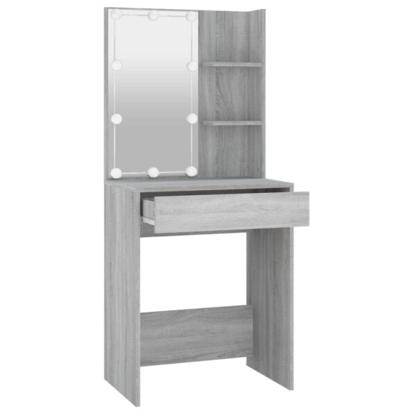 VXL8720287087236_g_en_hd_2.jpg vidaXL Toaletný stolík s LED sivý dub sonoma 60x40x140 cm – Obrázok 4