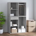 vidaXL Kozmetická skrinka sivý dub sonoma 80x40x65 cm spracované drevo – Obrázok 6
