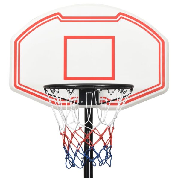 vidaXL Basketbalový stojan biely 237-307 cm polyetén – Obrázok 5
