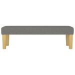 vidaXL Lavička tmavosivá 100x30x30 cm látka – Obrázok 3