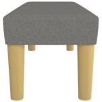 vidaXL Lavička tmavosivá 100x30x30 cm látka – Obrázok 4