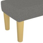 vidaXL Lavička tmavosivá 100x30x30 cm látka – Obrázok 5