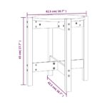 vidaXL Konferenčný stolík sivý Ø 42,5x45 cm borovicový masív – Obrázok 8