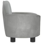 vidaXL Posteľ pre psa bledosivá 66x40x45 cm zamat – Obrázok 4