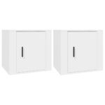 vidaXL Nočné stolíky 2 ks biele 50x39x47 cm – Obrázok 2