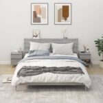 vidaXL Nočné stolíky 2 ks sivý dub sonoma 40x35x50 cm