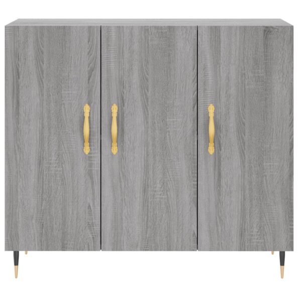 vidaXL Komoda sivý dub sonoma 90x34x80 cm kompozitné drevo – Obrázok 6