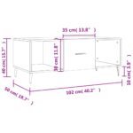 vidaXL Konferenčný stolík dub sonoma 102x50x40 cm kompozitné drevo – Obrázok 10