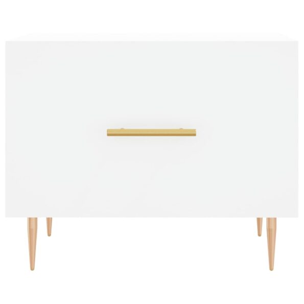 vidaXL Konferenčné stolíky 2 ks biele 50x50x40 cm kompozitné drevo – Obrázok 6