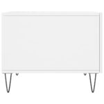 vidaXL Konferenčný stolík lesklý biely 50x50x40 cm kompozitné drevo – Obrázok 7