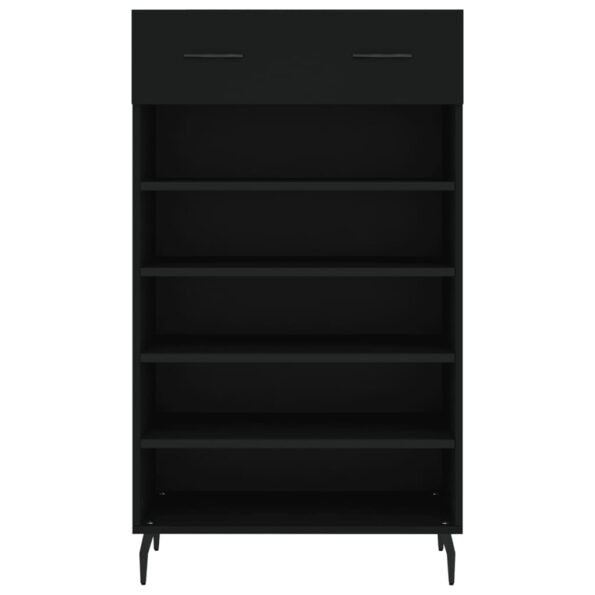 vidaXL Botník čierny 60x35x105 cm kompozitné drevo – Obrázok 6