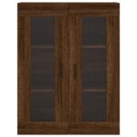 vidaXL Nástenná skrinka hnedý dub 69,5x34x90 cm – Obrázok 7