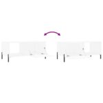 vidaXL Konferenčný stolík biely 90x50x40 cm kompozitné drevo – Obrázok 9