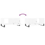 vidaXL Konferenčný stolík biely 90x50x40 cm kompozitné drevo – Obrázok 9