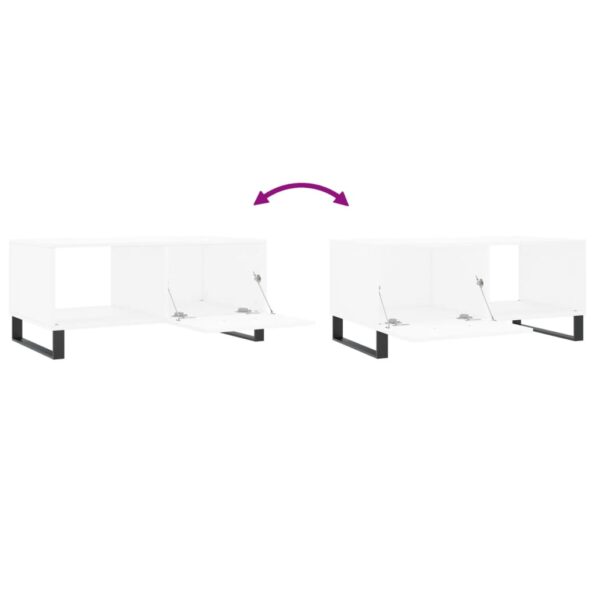 vidaXL Konferenčný stolík biely 90x50x40 cm kompozitné drevo – Obrázok 9