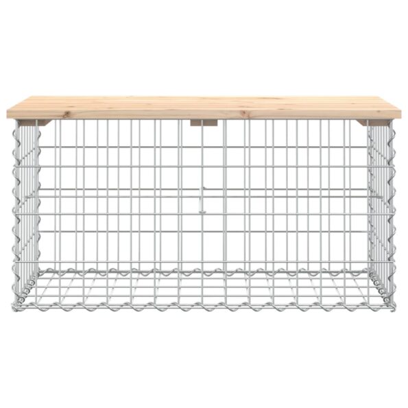 VXL8720845446215_g_en_hd_1.jpg vidaXL Záhradná lavička gabiónový dizajn 83x44x42 cm masívna borovica – Obrázok 3