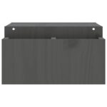 vidaXL Stojan na monitor sivý 70x27,5x15 cm masívna borovica – Obrázok 6