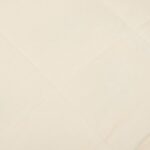 vidaXL Záťažová prikrývka bledokrémová 220x235 cm 15 kg látka – Obrázok 4