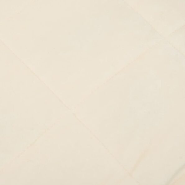 vidaXL Záťažová prikrývka bledokrémová 220x235 cm 15 kg látka – Obrázok 4