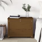 vidaXL Úložný box medovo-hnedý 60x32x45,5 cm masívna borovica – Obrázok 3