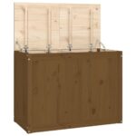 vidaXL Kôš na bielizeň medovohnedý 88,5x44x66 cm masívna borovica – Obrázok 2