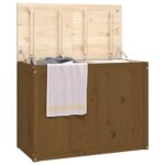 vidaXL Kôš na bielizeň medovohnedý 88,5x44x66 cm masívna borovica – Obrázok 4