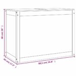 vidaXL Kôš na bielizeň medovohnedý 88,5x44x66 cm masívna borovica – Obrázok 10