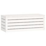 vidaXL Úložný box biely 89x36,5x33 cm masívna borovica – Obrázok 5