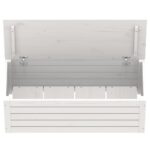 vidaXL Úložný box biely 89x36,5x33 cm masívna borovica – Obrázok 8